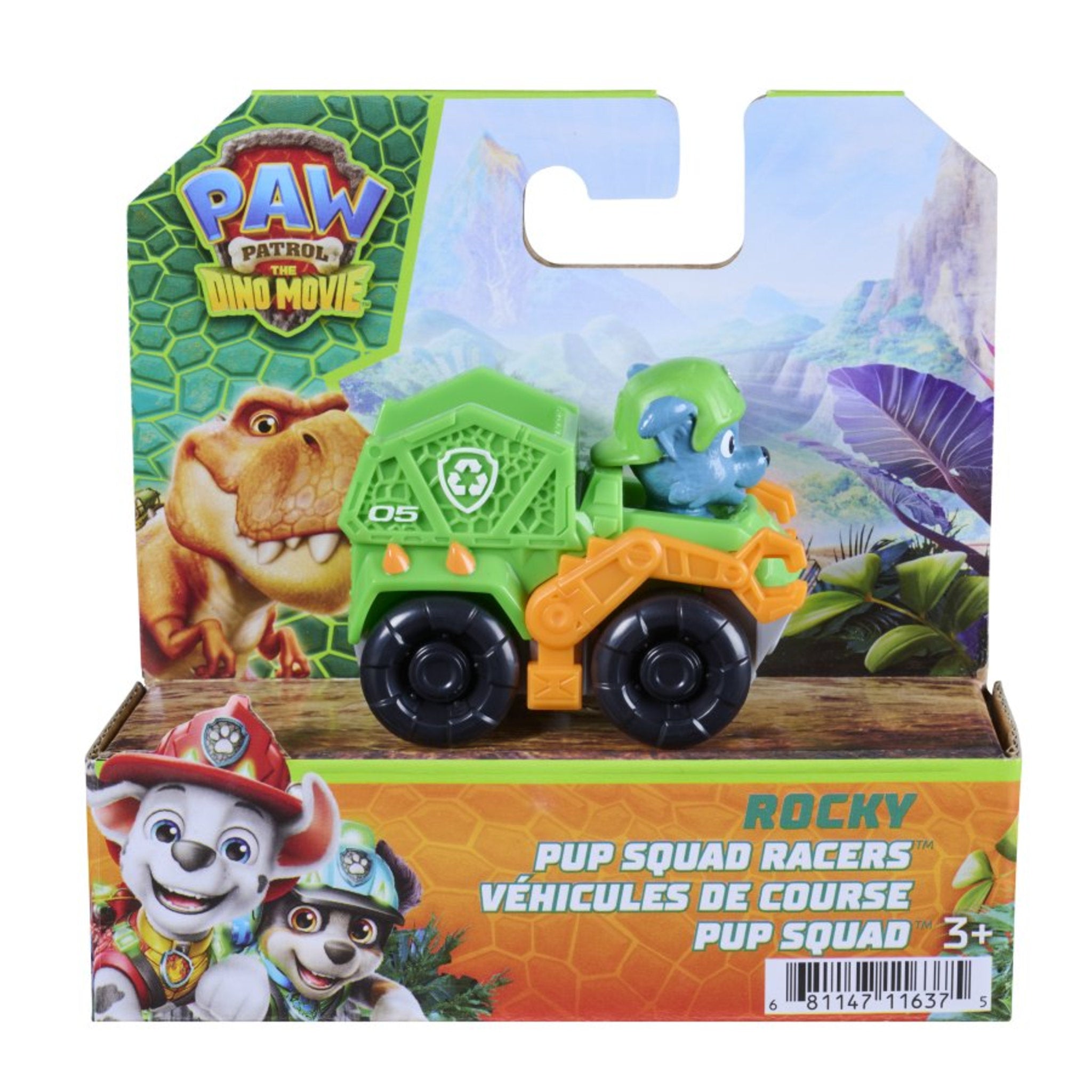 PAW Patrol The Dino Movie Pup Squad Racer Rocky