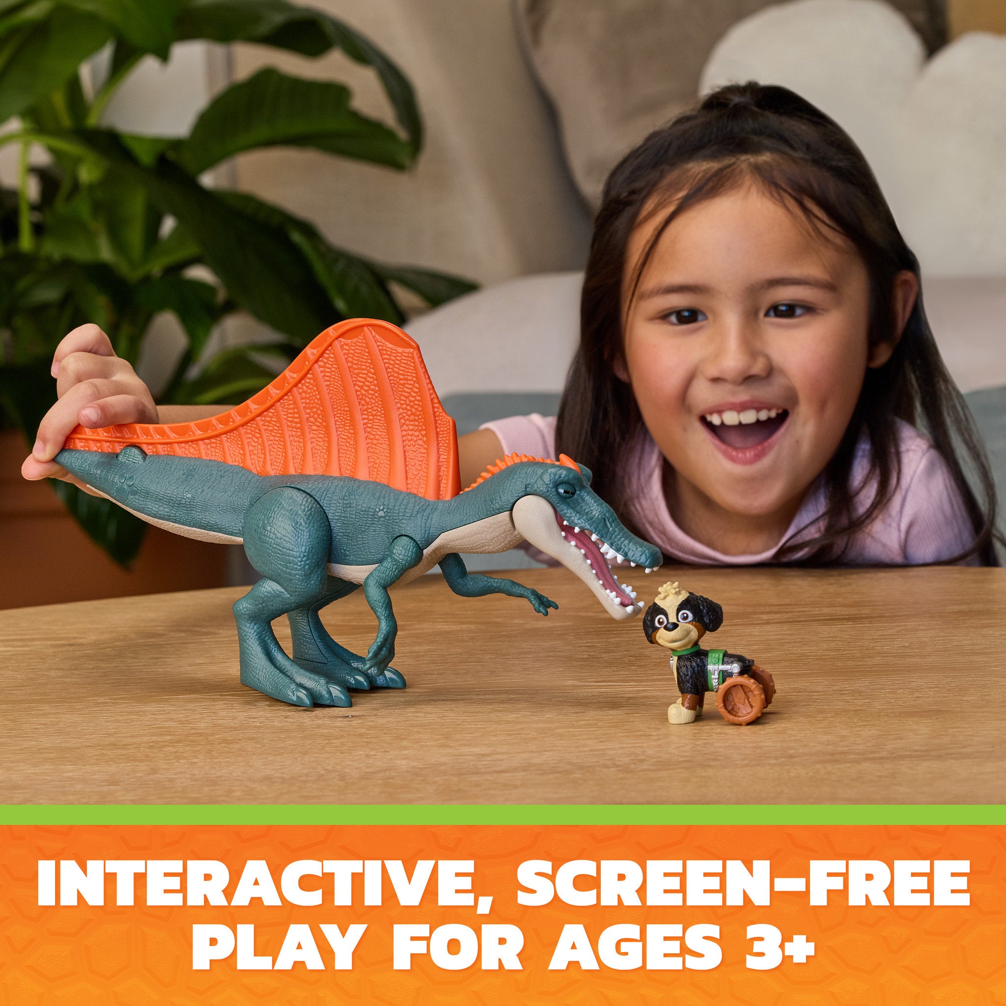 PAW Patrol The Dino Movie Rise & Roll Dino Set