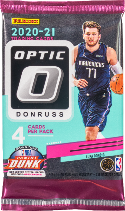 PANINI DONRUSS 2020-210 OPTIC BASKETBALL TRADING CARDS 4 CARD BOOSTER PACK