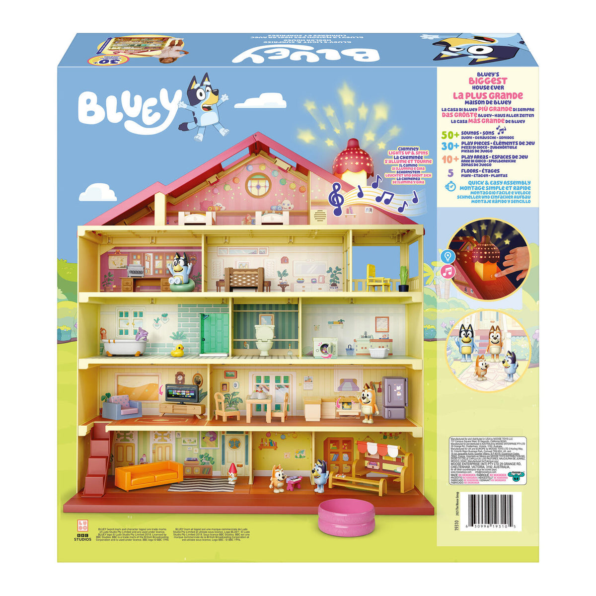 Bluey's Light & Suprise Heeler House Playset