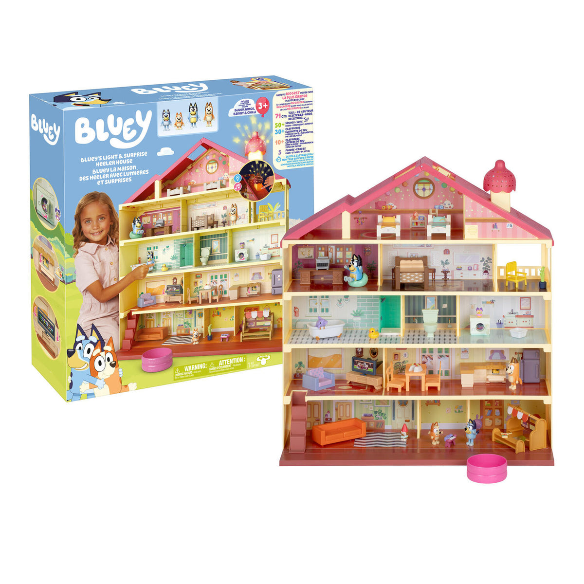 Bluey's Light & Suprise Heeler House Playset