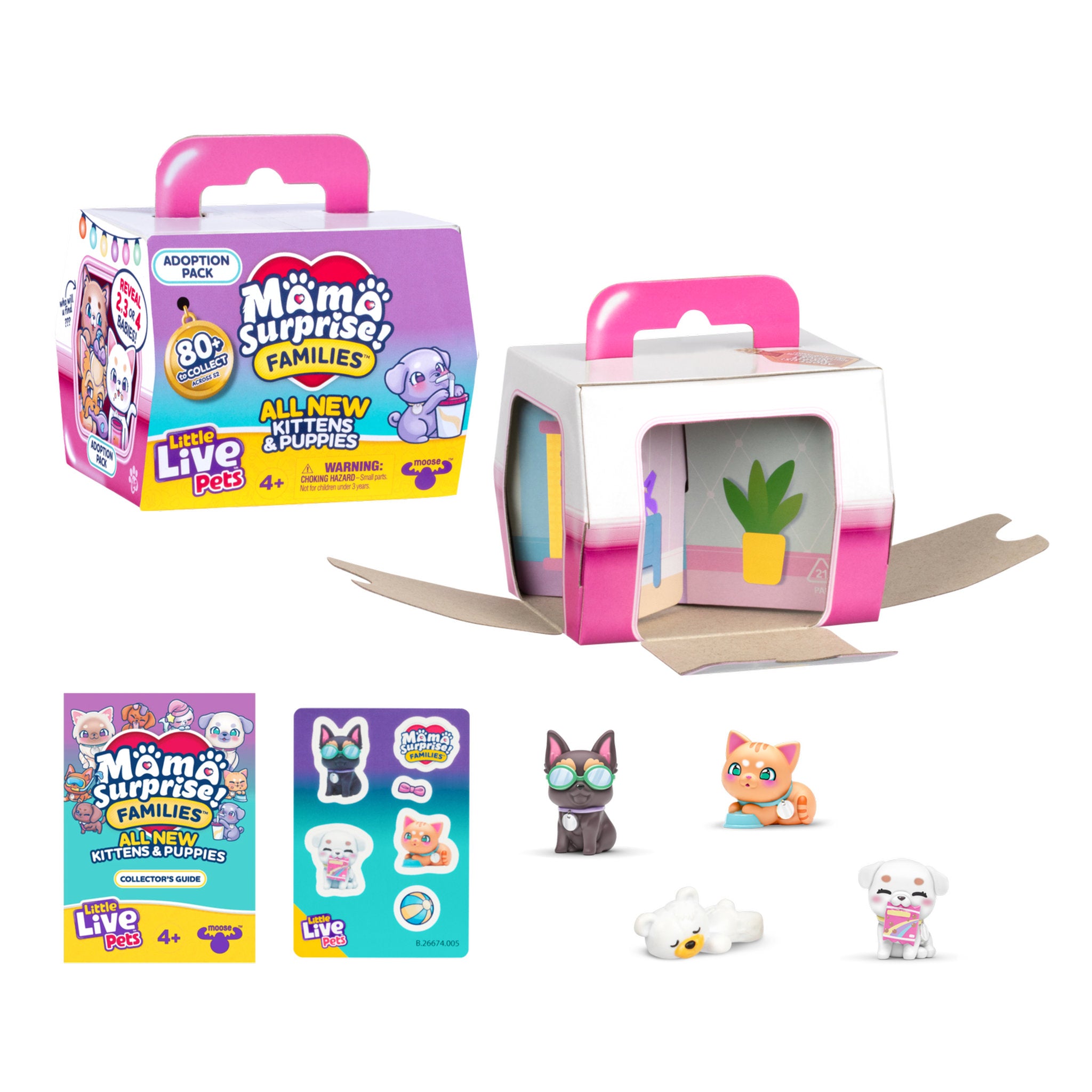 Little Live Pets Mama Surprise! Families - Kitten & Puppies Adoption Pack