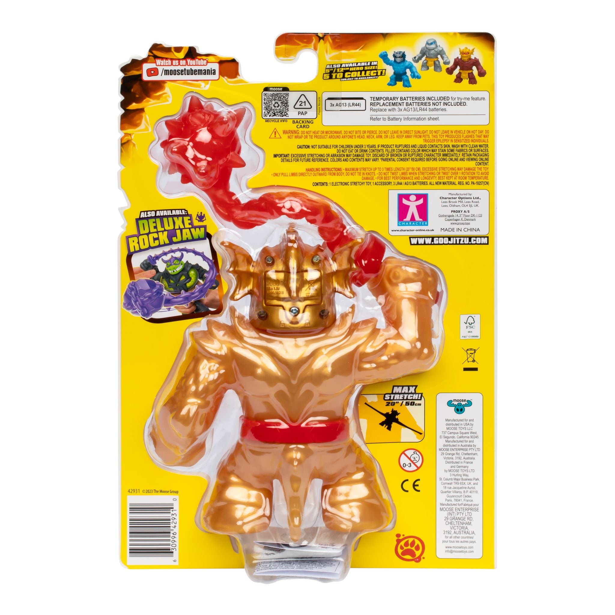 Goo Jit Zu Stretch Strikers Deluxe Hero Pack - Blazagon