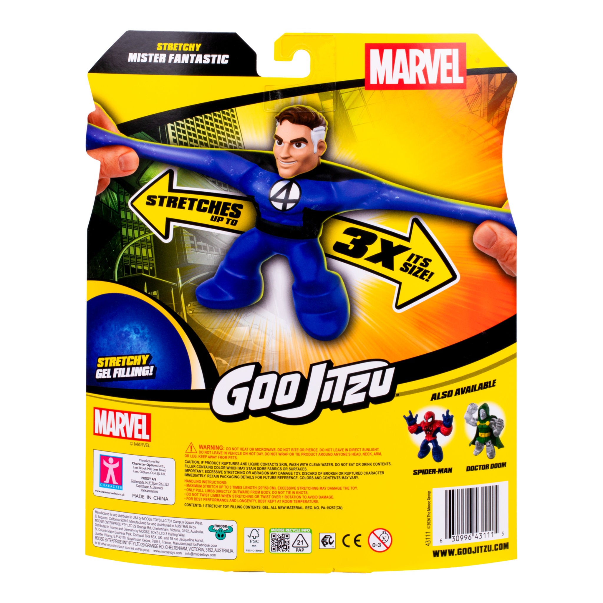 Goo Jit Zu Marvel Avengers Series 12 Action Figure - Mister Fantastic