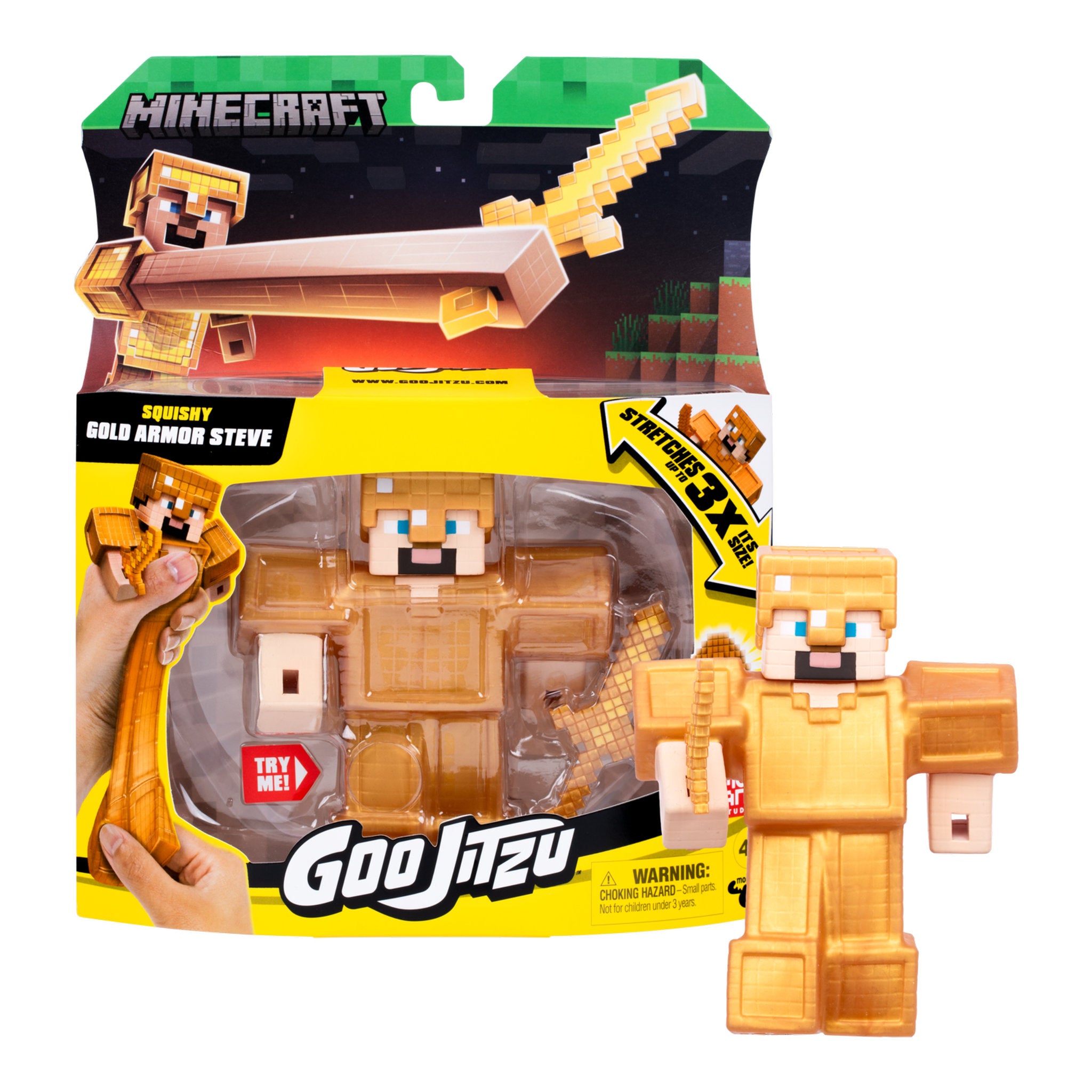 Goo Jit Zu Minecraft S4 Gold Armor Steve