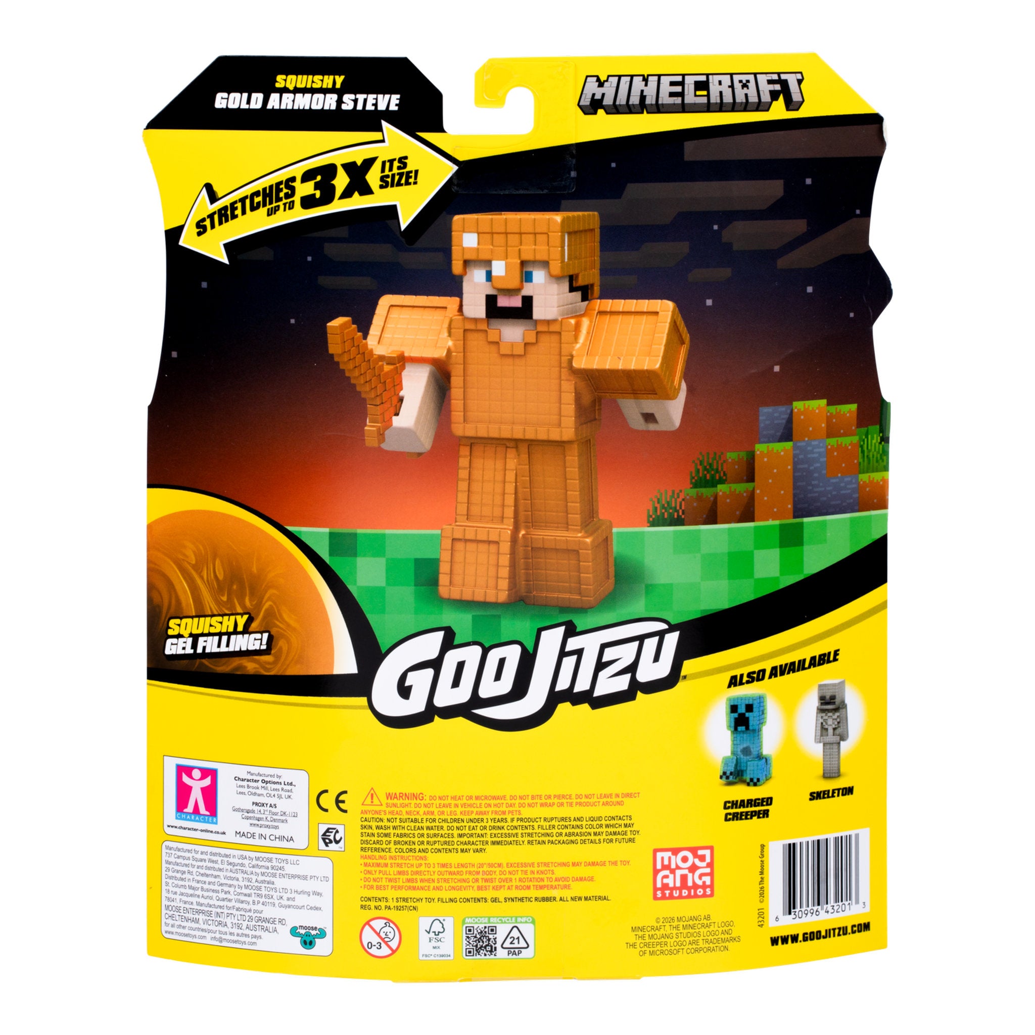 Goo Jit Zu Minecraft S4 Gold Armor Steve
