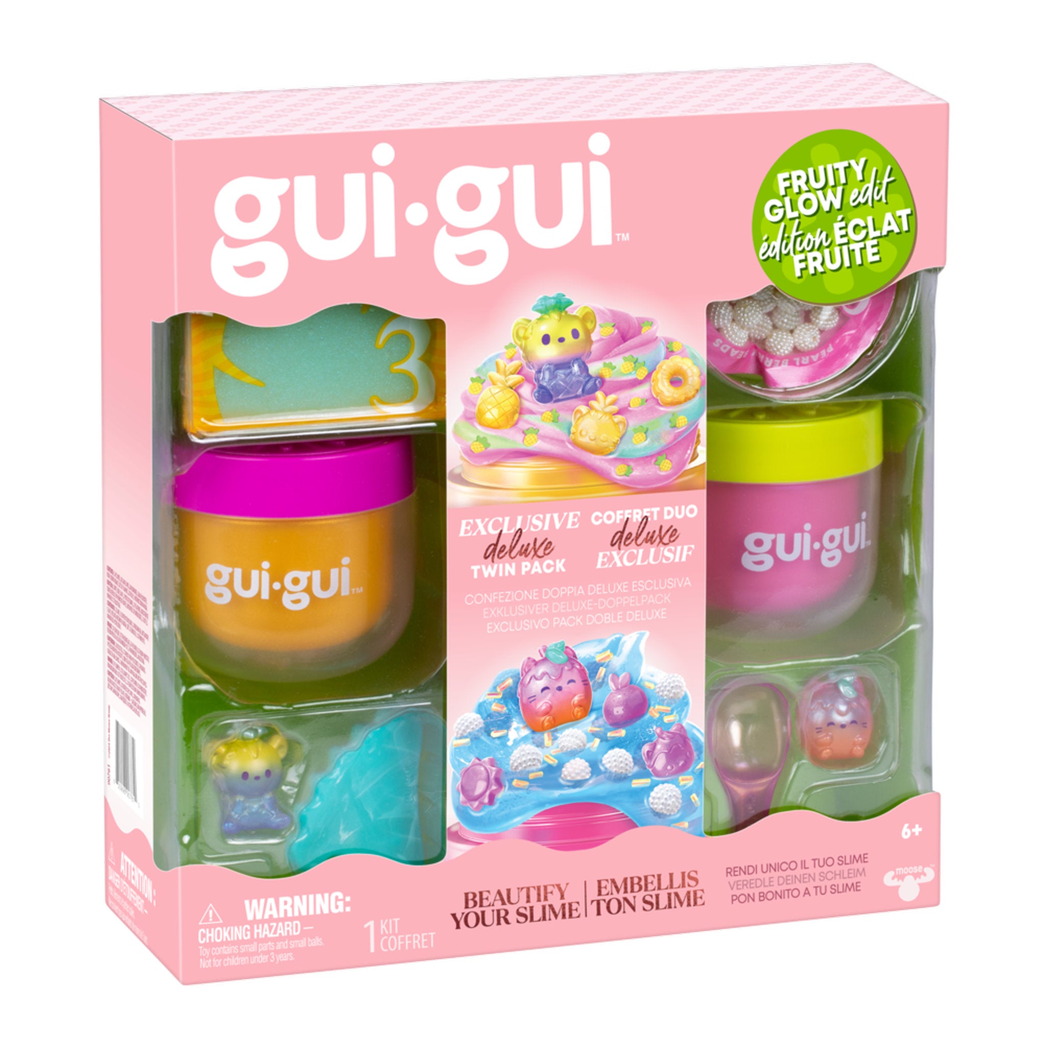 Gui Gui Slime Shimmer Deluxe Duo Pack - Fruity Glow