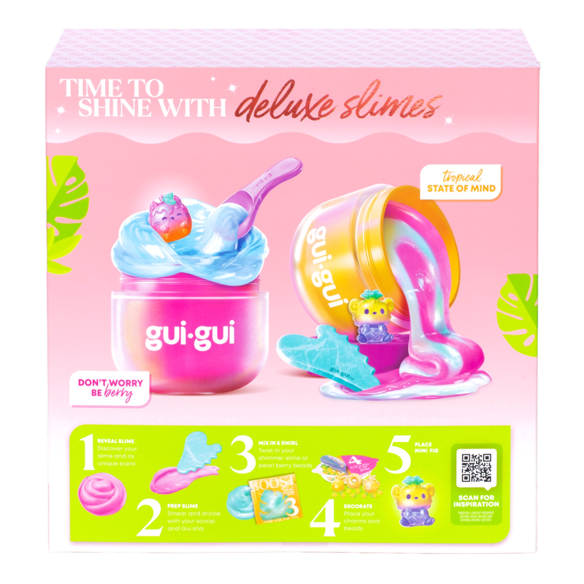 Gui Gui Slime Shimmer Deluxe Duo Pack - Fruity Glow