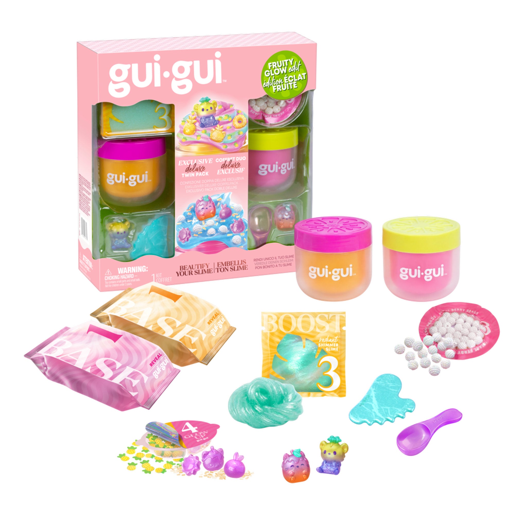 Gui Gui Slime Shimmer Deluxe Duo Pack - Fruity Glow