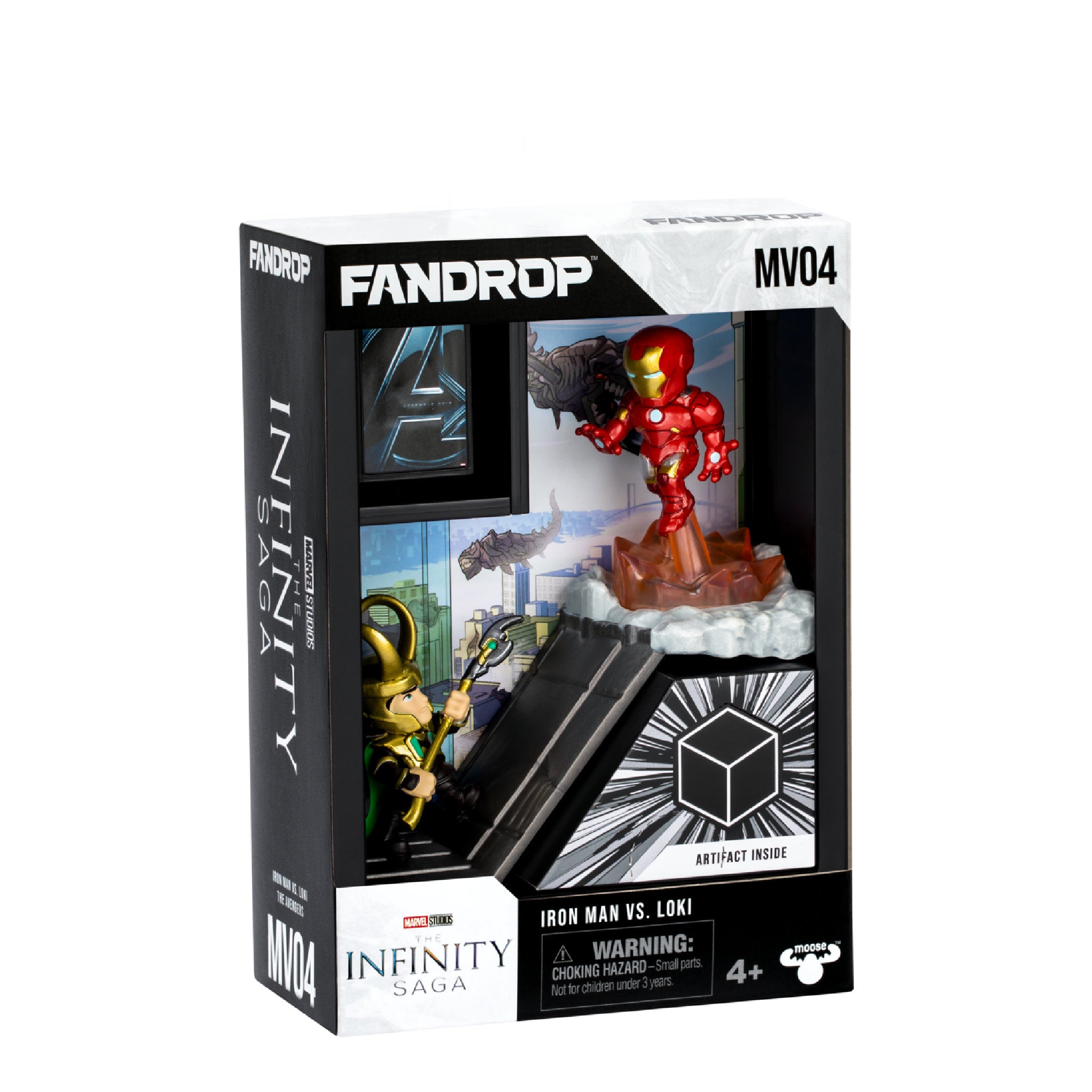 Fandrop Marvel MV04 Iron Man vs Loki 2 Figure Collectible Diorama
