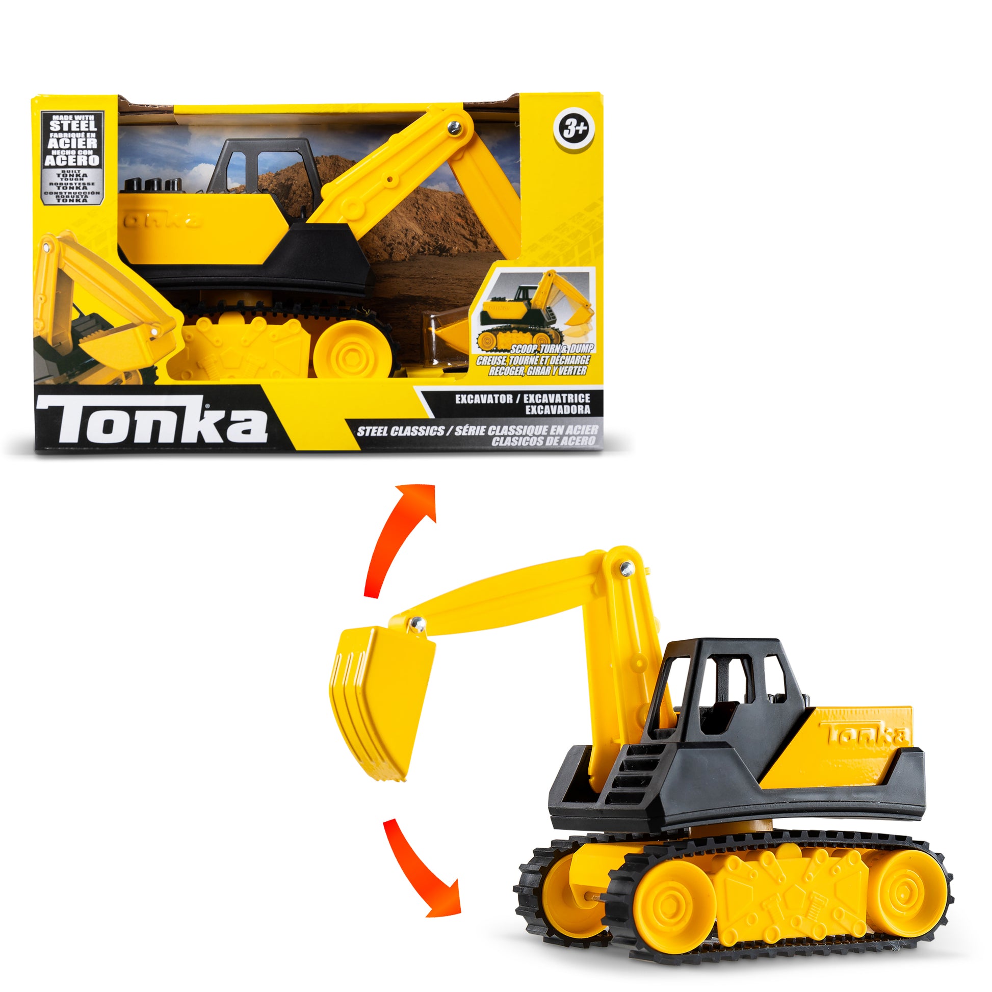 Tonka Steel Classics 1:32 Excavator - Toyworld Australia