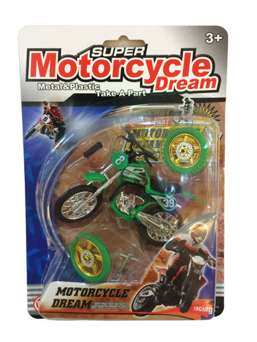 Die-Cast Diy Motorbike Assorted