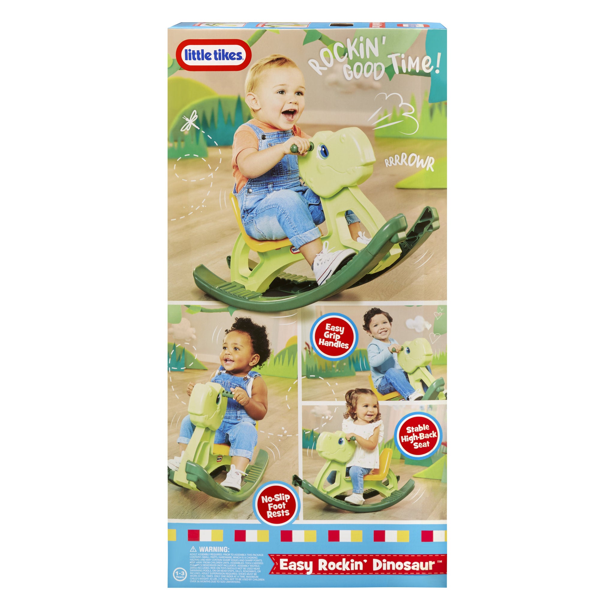 Little Tikes Easy Rockin’ Dino Kids Ride-On Rocker