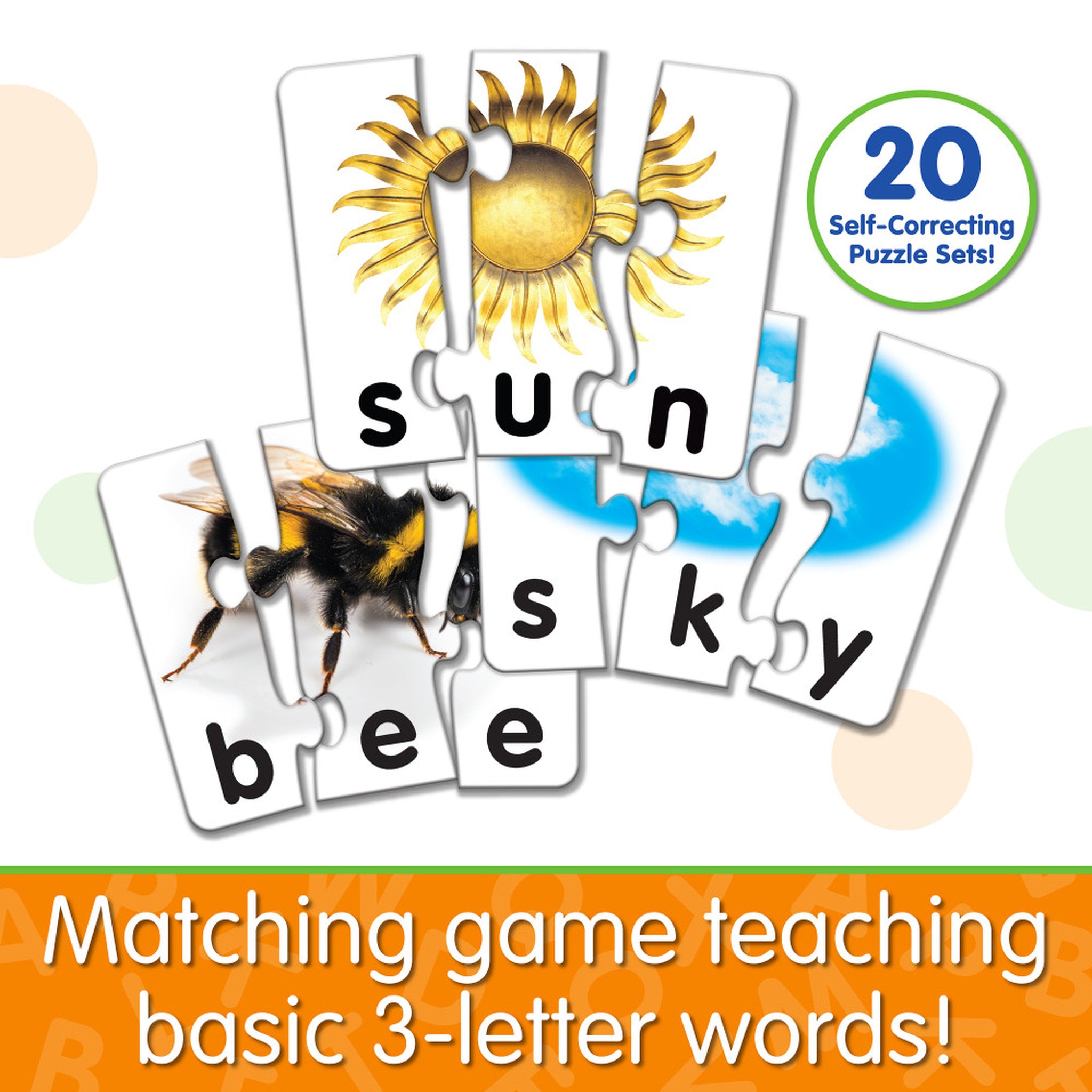 The Learning Journey Match It! 3 Letter Words Puzzle