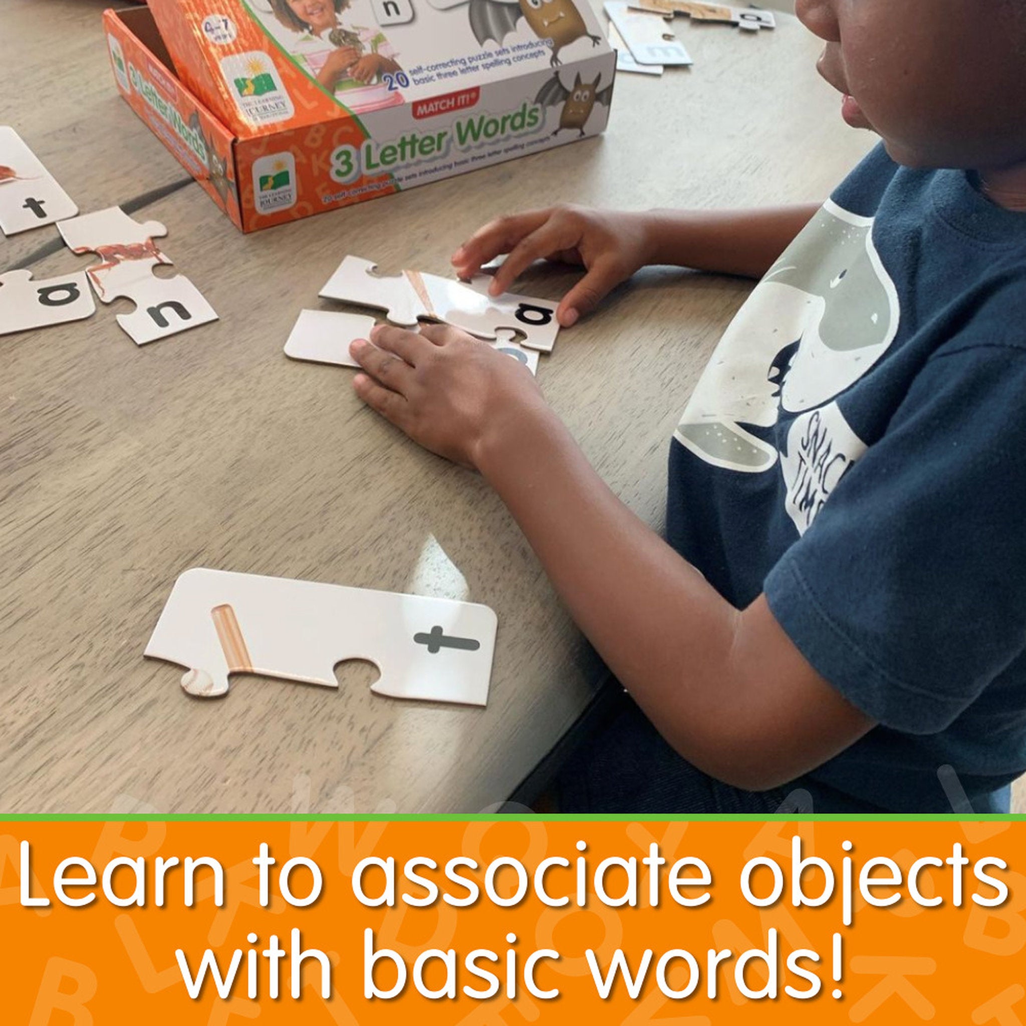 The Learning Journey Match It! 3 Letter Words Puzzle