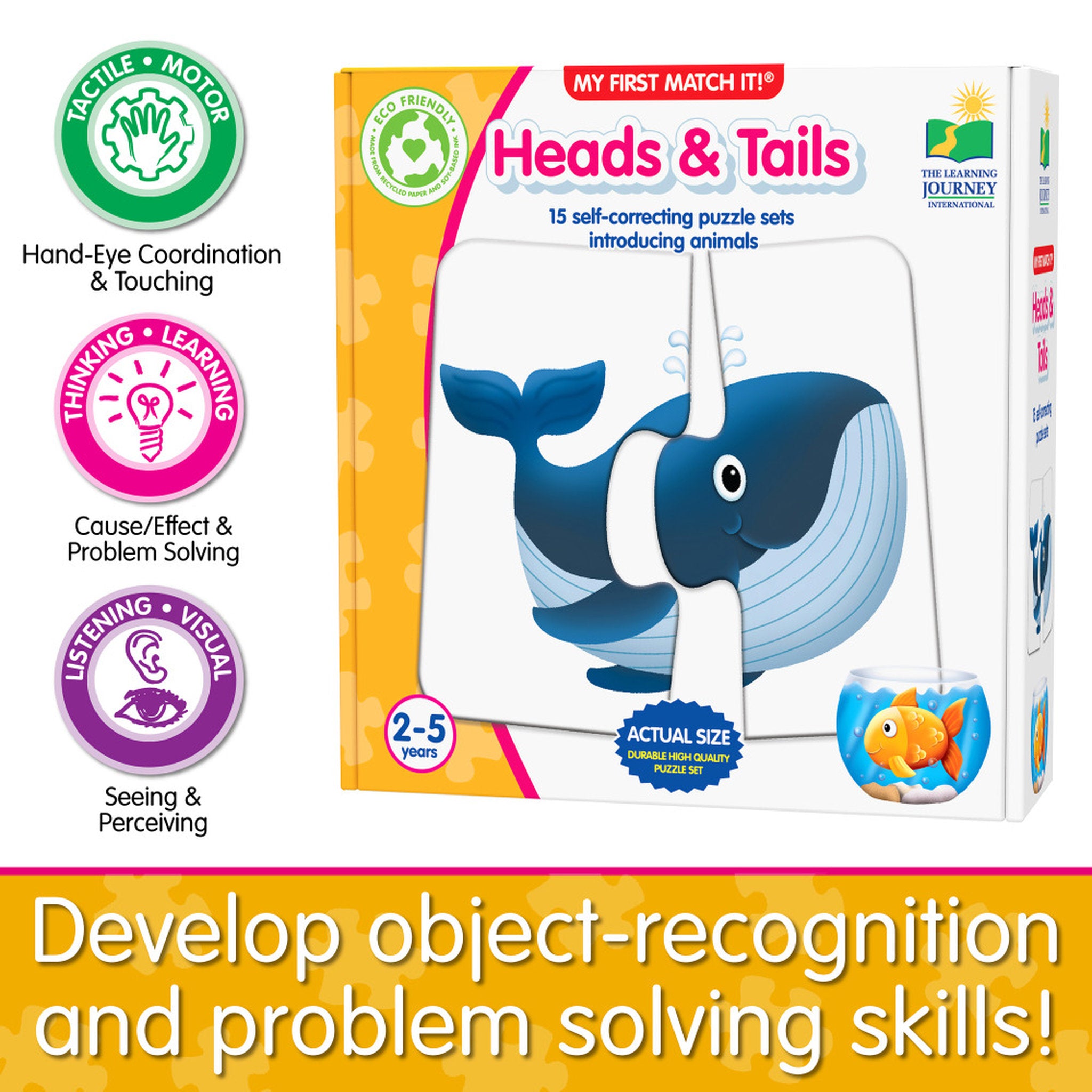The Learning Journey My First Match It! Heads and Tails Puzzle