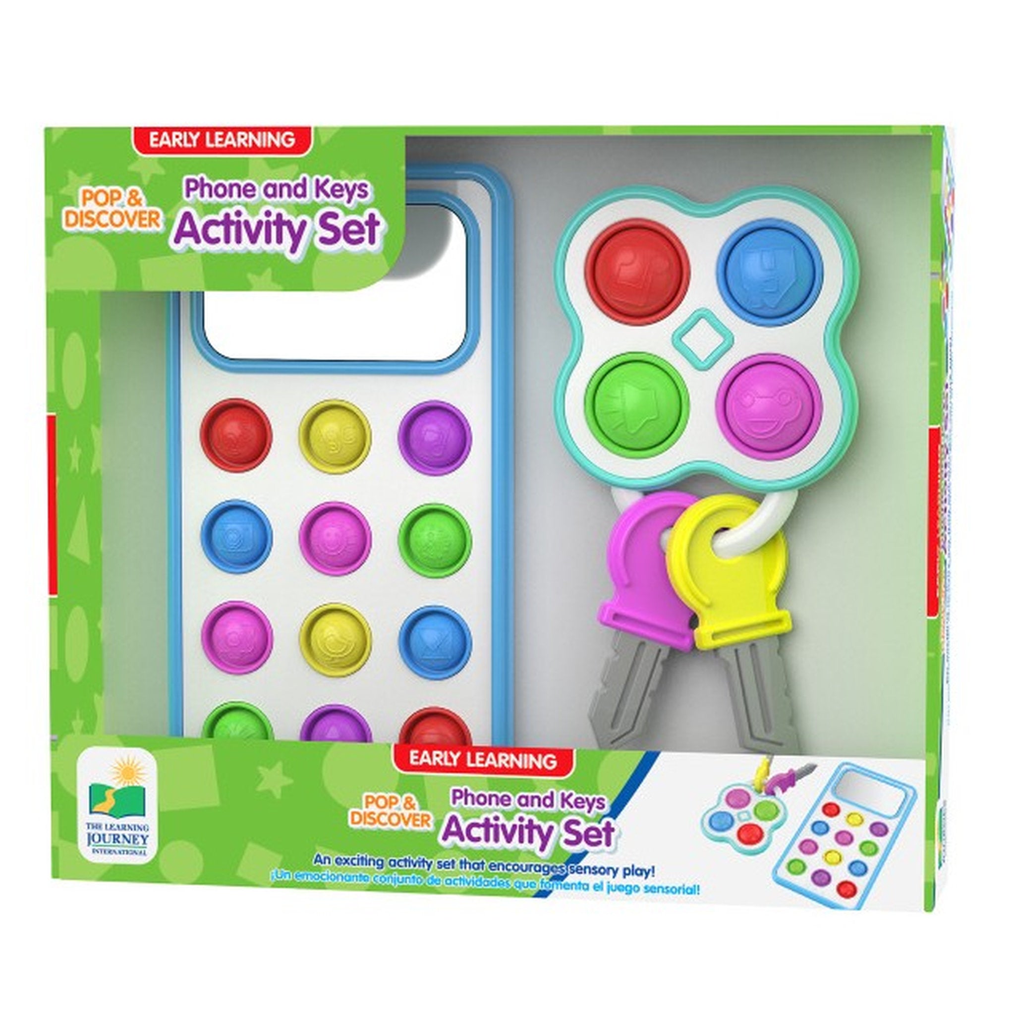 The Learning Journey Pop and Discover Phone and Keys Activity Set
