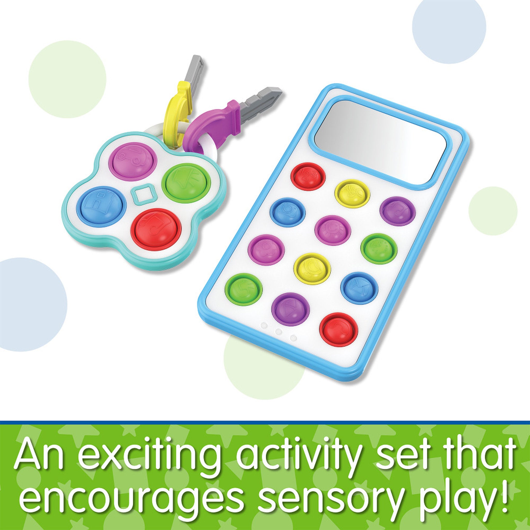 The Learning Journey Pop and Discover Phone and Keys Activity Set