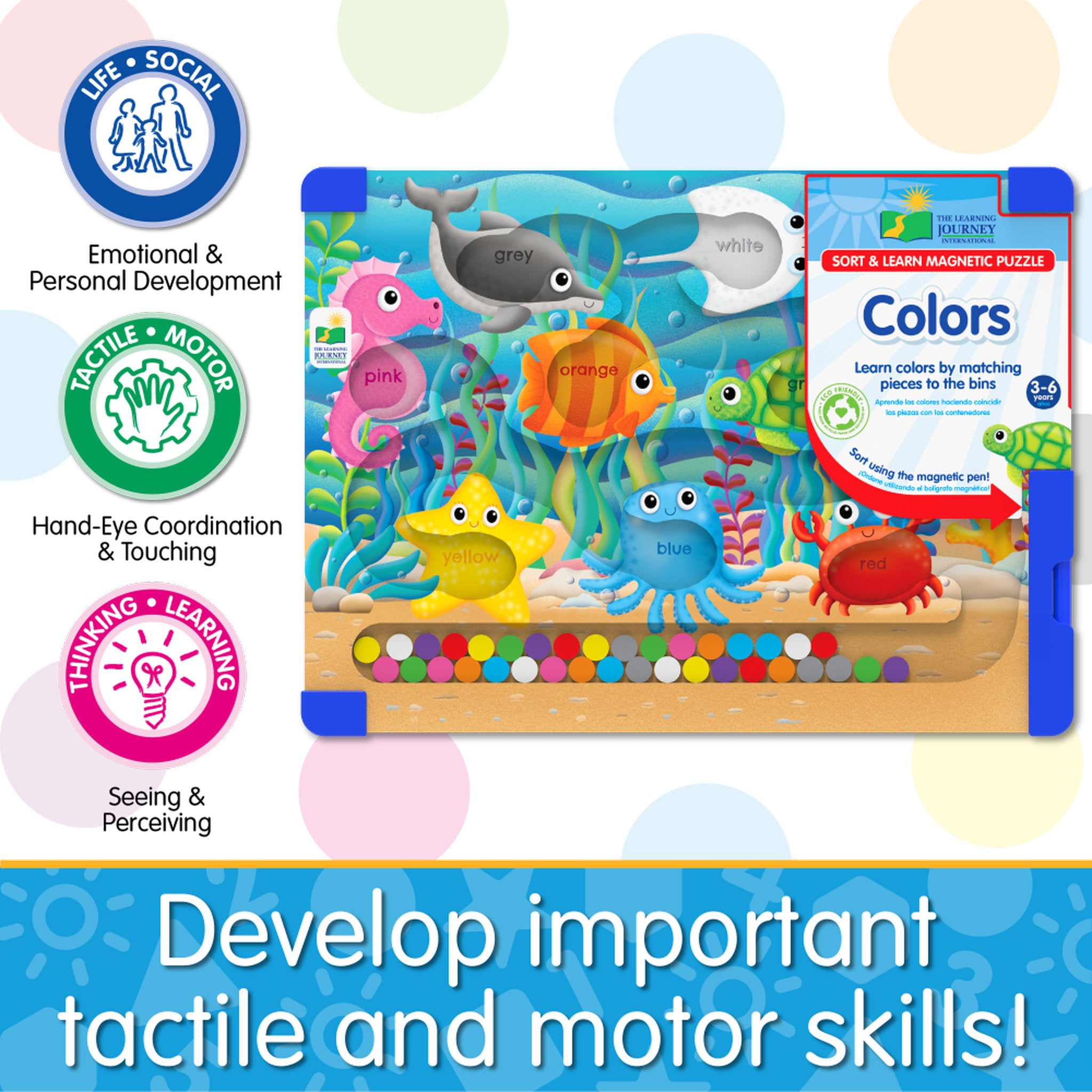 The Learning Journey Sort & Learn Magnetic Puzzle - Colours