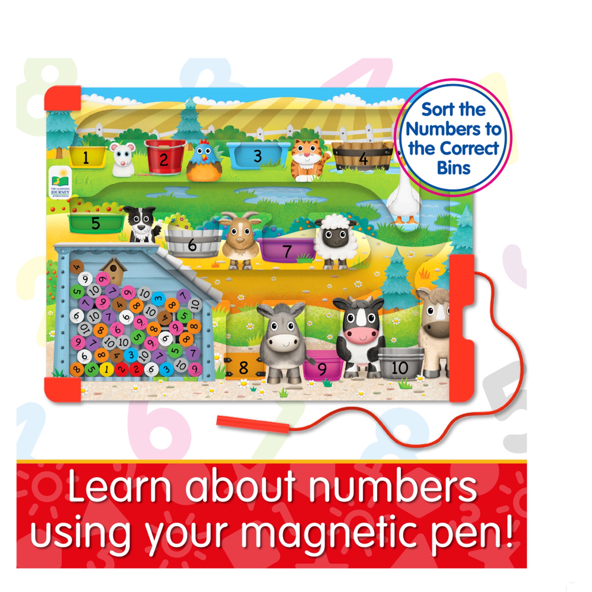 The Learning Journey Sort & Learn Magnetic Puzzle - Counting