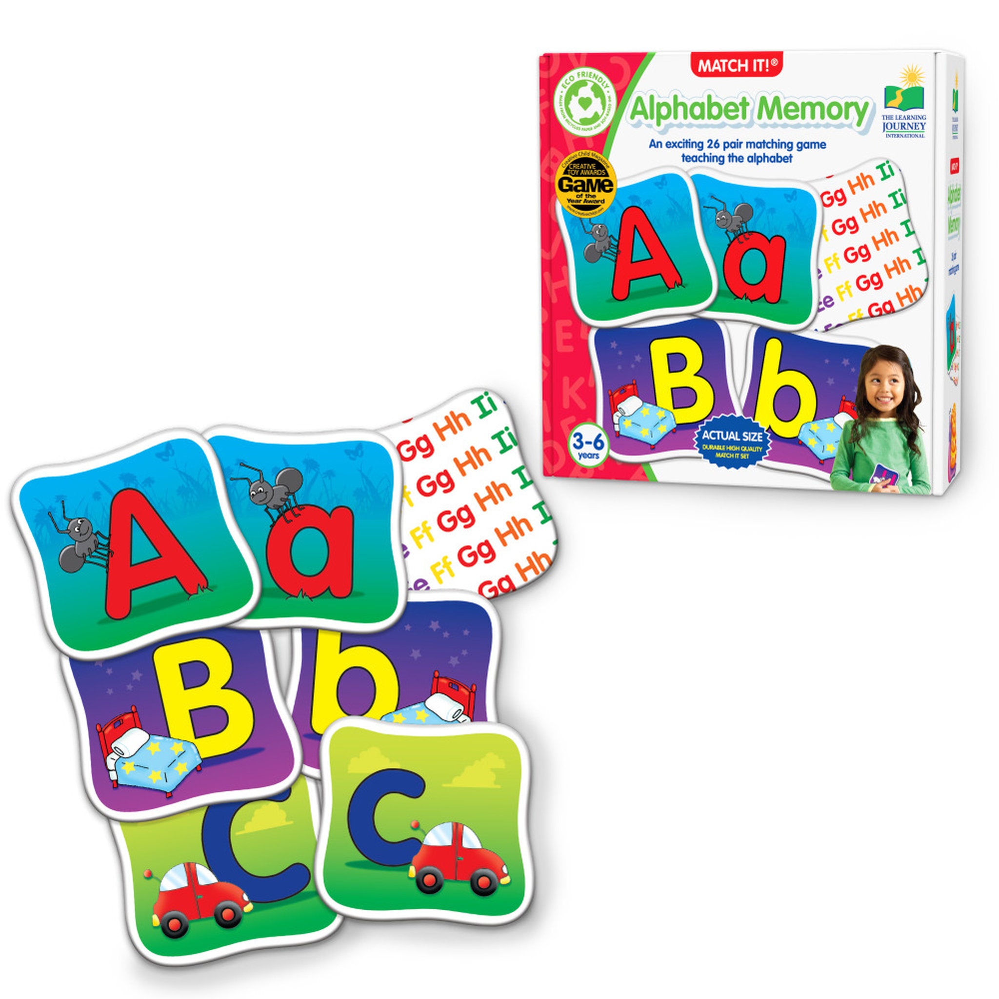 The Learning Journey Match It! Alphabet Memory Puzzle