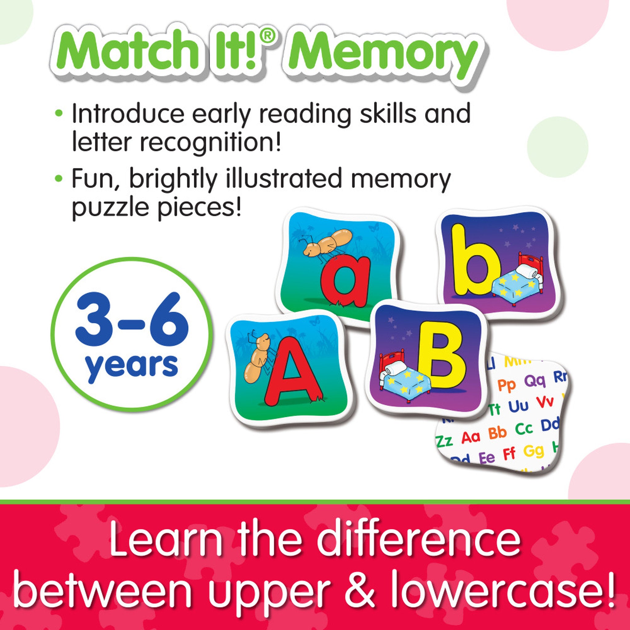 The Learning Journey Match It! Alphabet Memory Puzzle