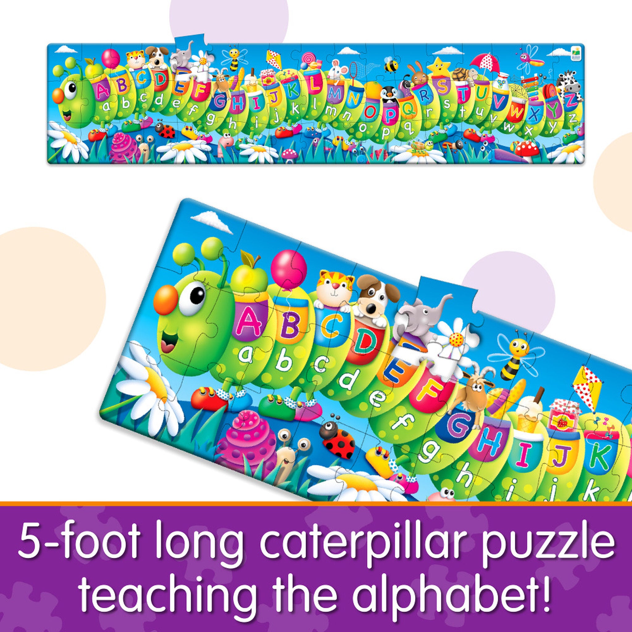 The Learning Journey Long & Tall ABC Caterpillar Puzzle