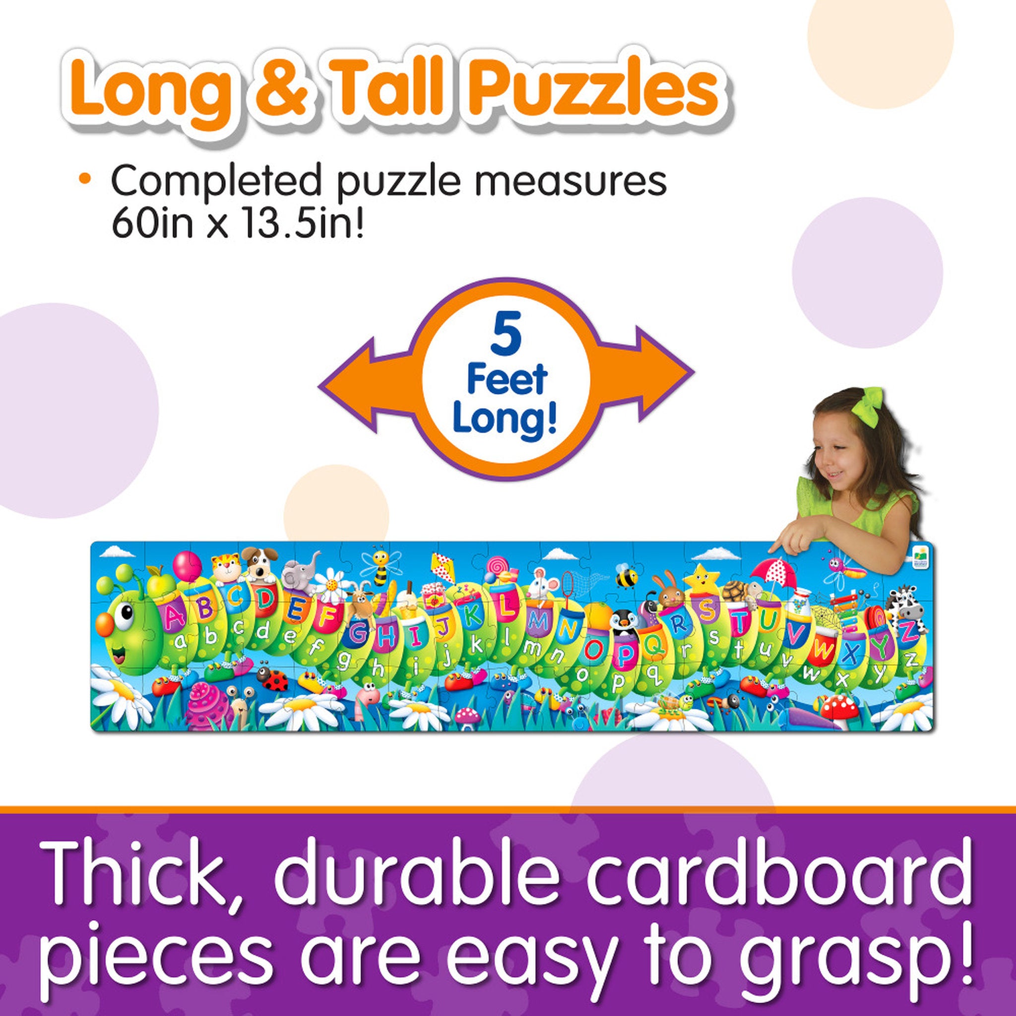 The Learning Journey Long & Tall ABC Caterpillar Puzzle