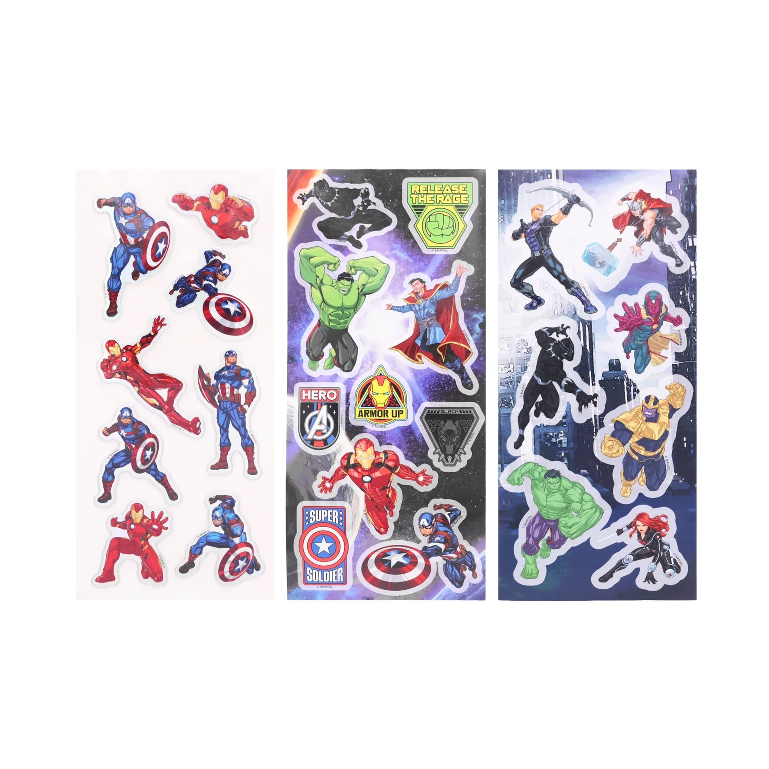 Avengers Puffy Stickers 3 Pack