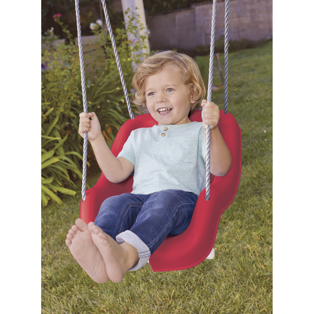 Little Tikes 2-In-1 Snug 'N Secure Swing - Red