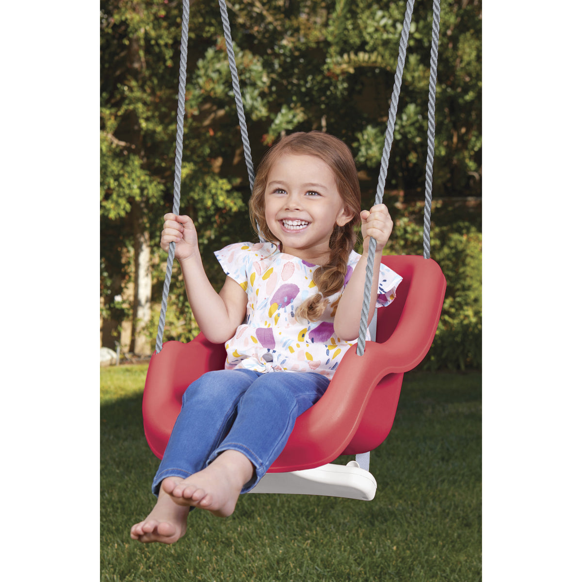 Little Tikes 2-In-1 Snug 'N Secure Swing - Red