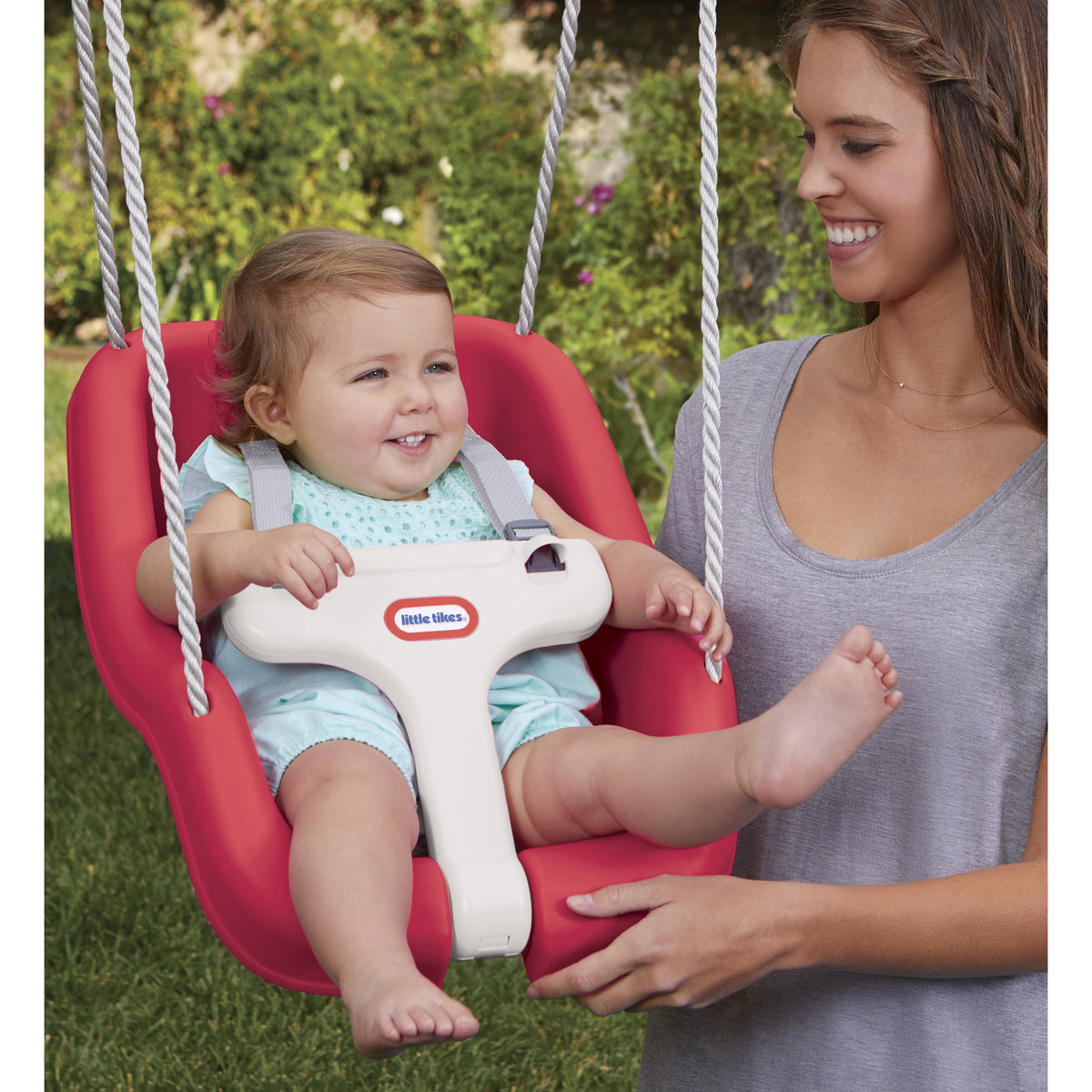 Little Tikes 2-In-1 Snug 'N Secure Swing - Red