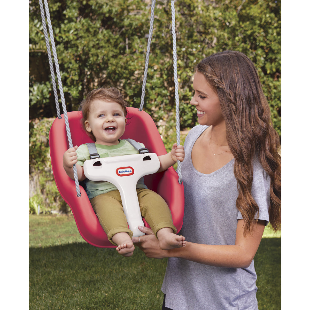 Little Tikes 2-In-1 Snug 'N Secure Swing - Red