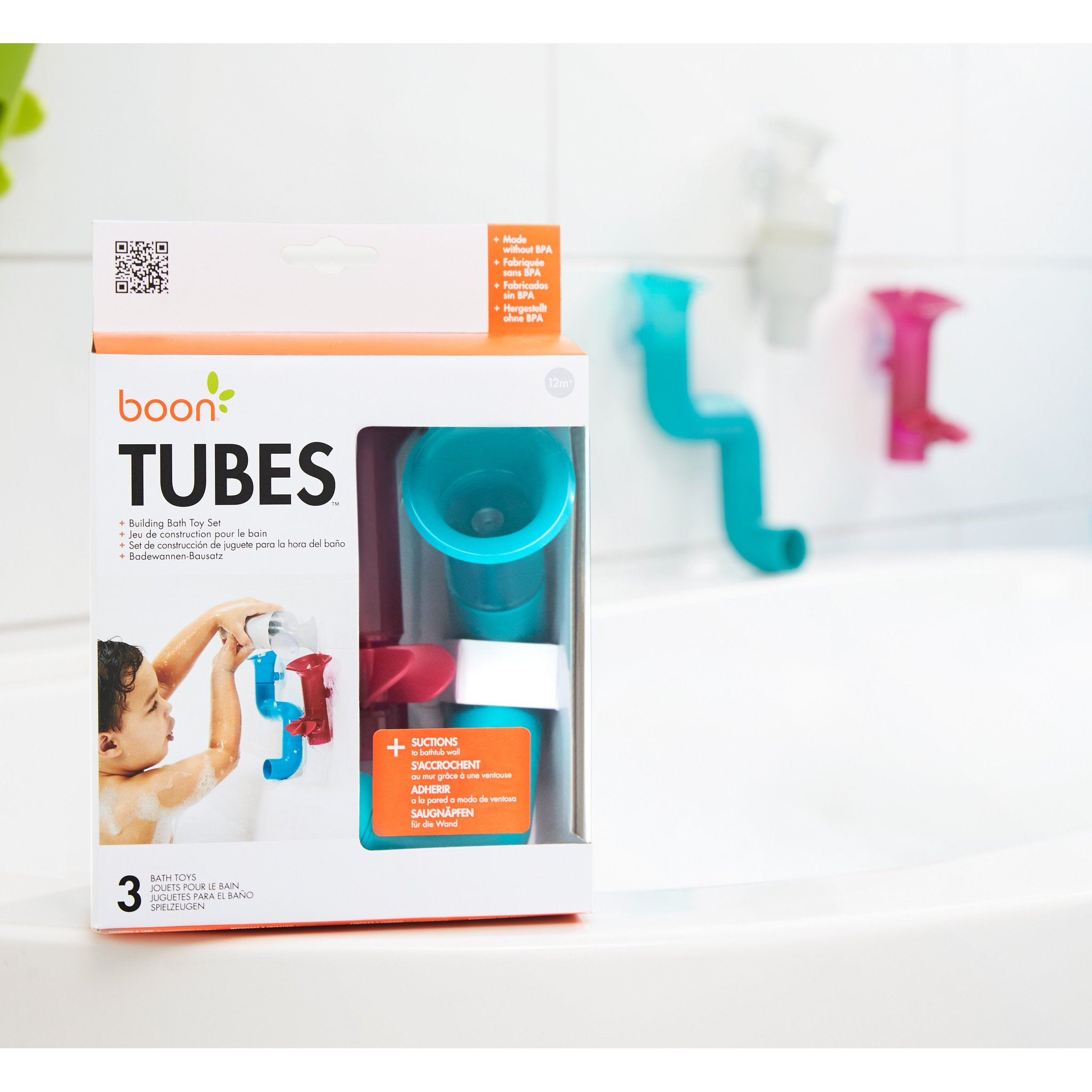 Boon Tubes Building Bath Toy Set 3 Pack