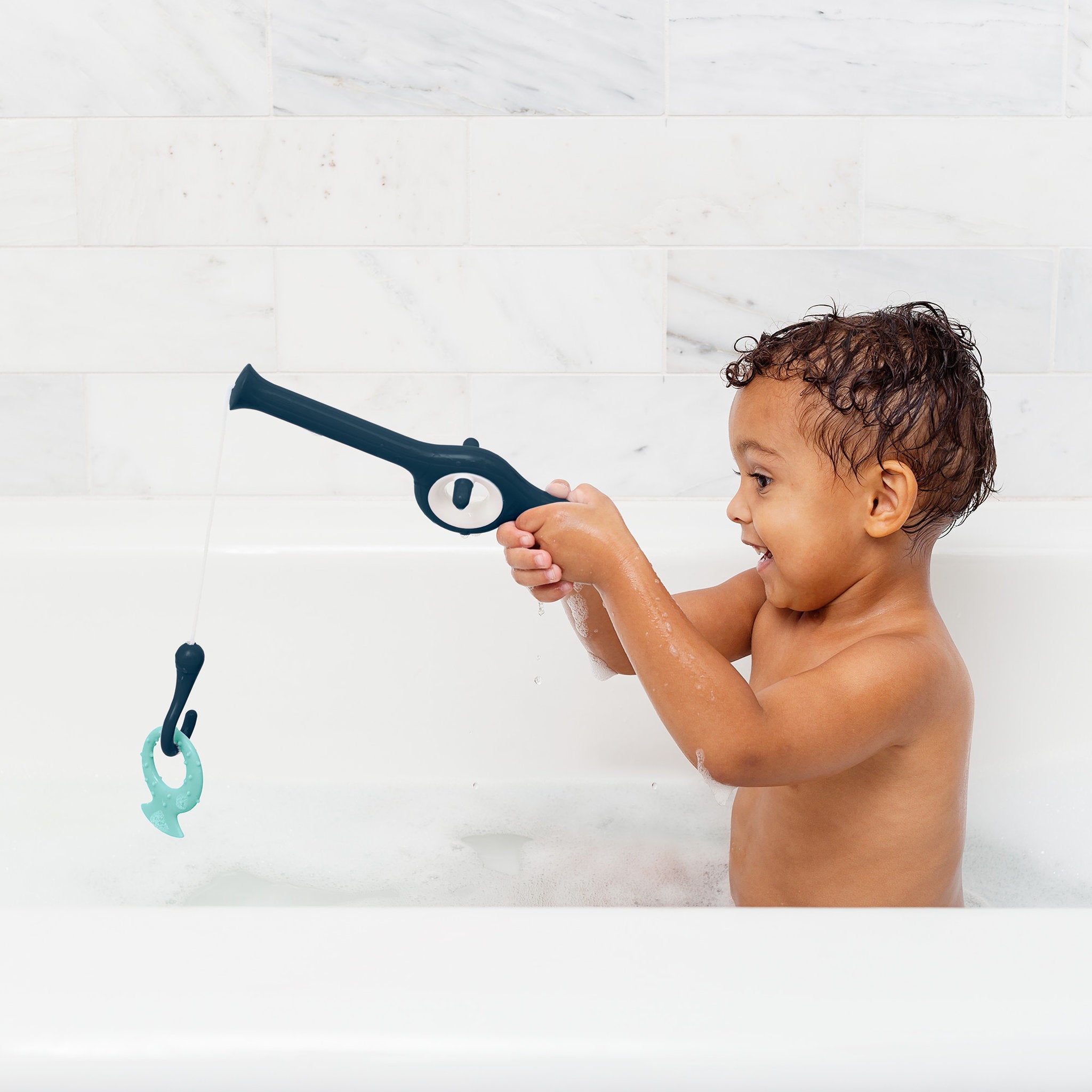 Boon Cast Fishing Rod Bath Toy - Navy