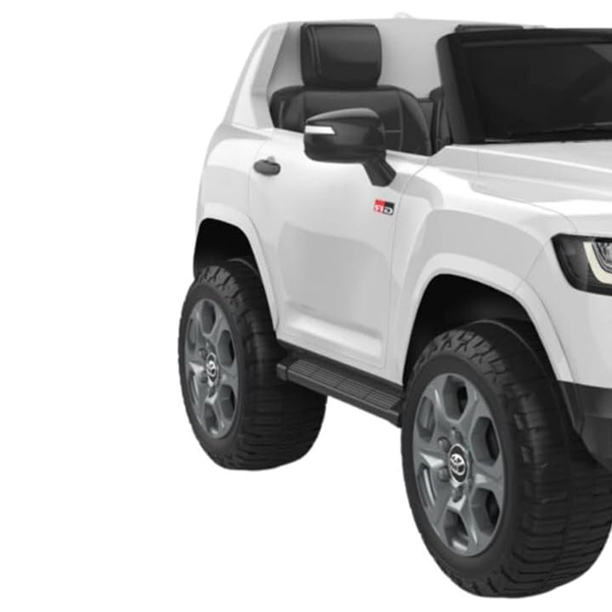 Volta Toyota Landcruiser 12V Ride-On Car White