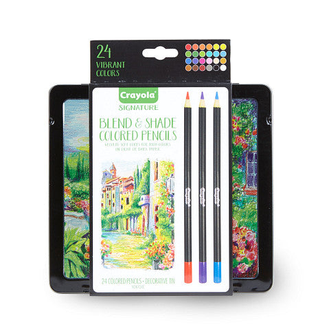Crayola Signature Blend & Shade Colour Pencils 24 Pencils - Toyworld Australia
