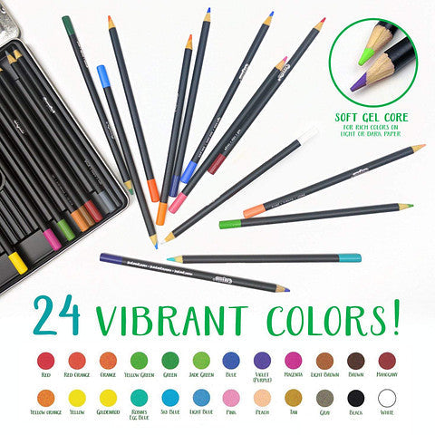 Crayola Signature Blend & Shade Colour Pencils 24 Pencils - Toyworld Australia