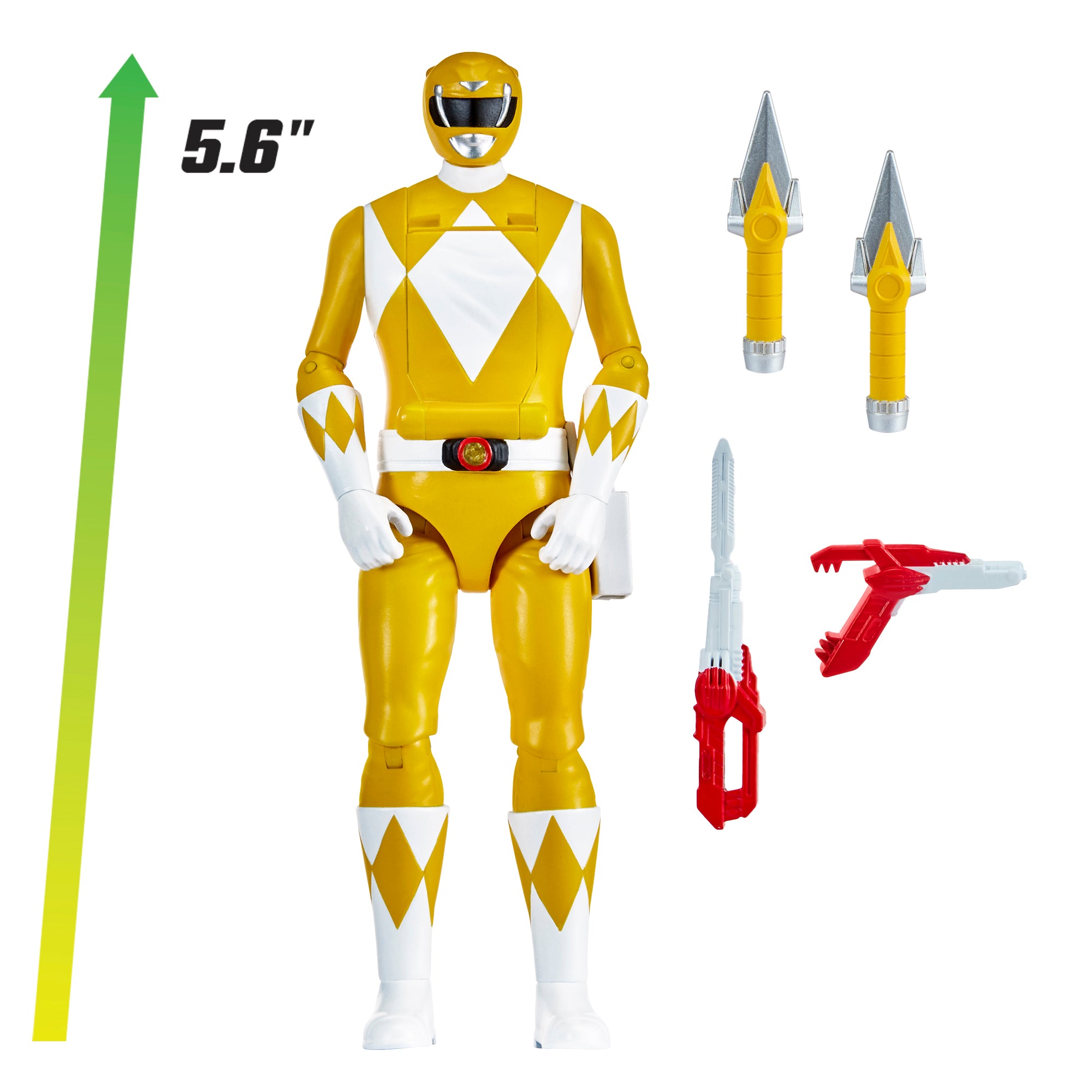 Mighty Morphin Power Rangers Auto-Morphin Figures - Yellow Ranger - Toyworld Australia