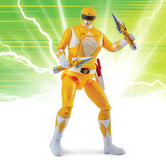Mighty Morphin Power Rangers Auto-Morphin Figures - Yellow Ranger - Toyworld Australia