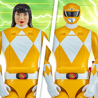 Mighty Morphin Power Rangers Auto-Morphin Figures - Yellow Ranger - Toyworld Australia