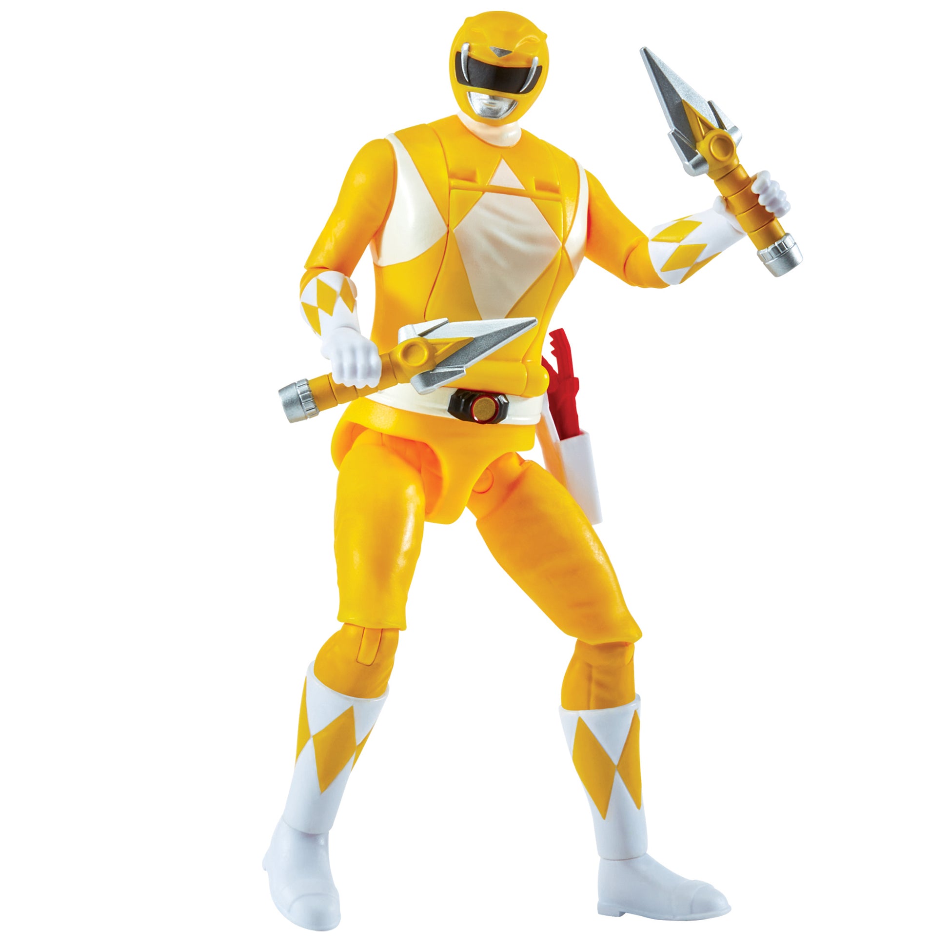Mighty Morphin Power Rangers Auto-Morphin Figures - Yellow Ranger - Toyworld Australia