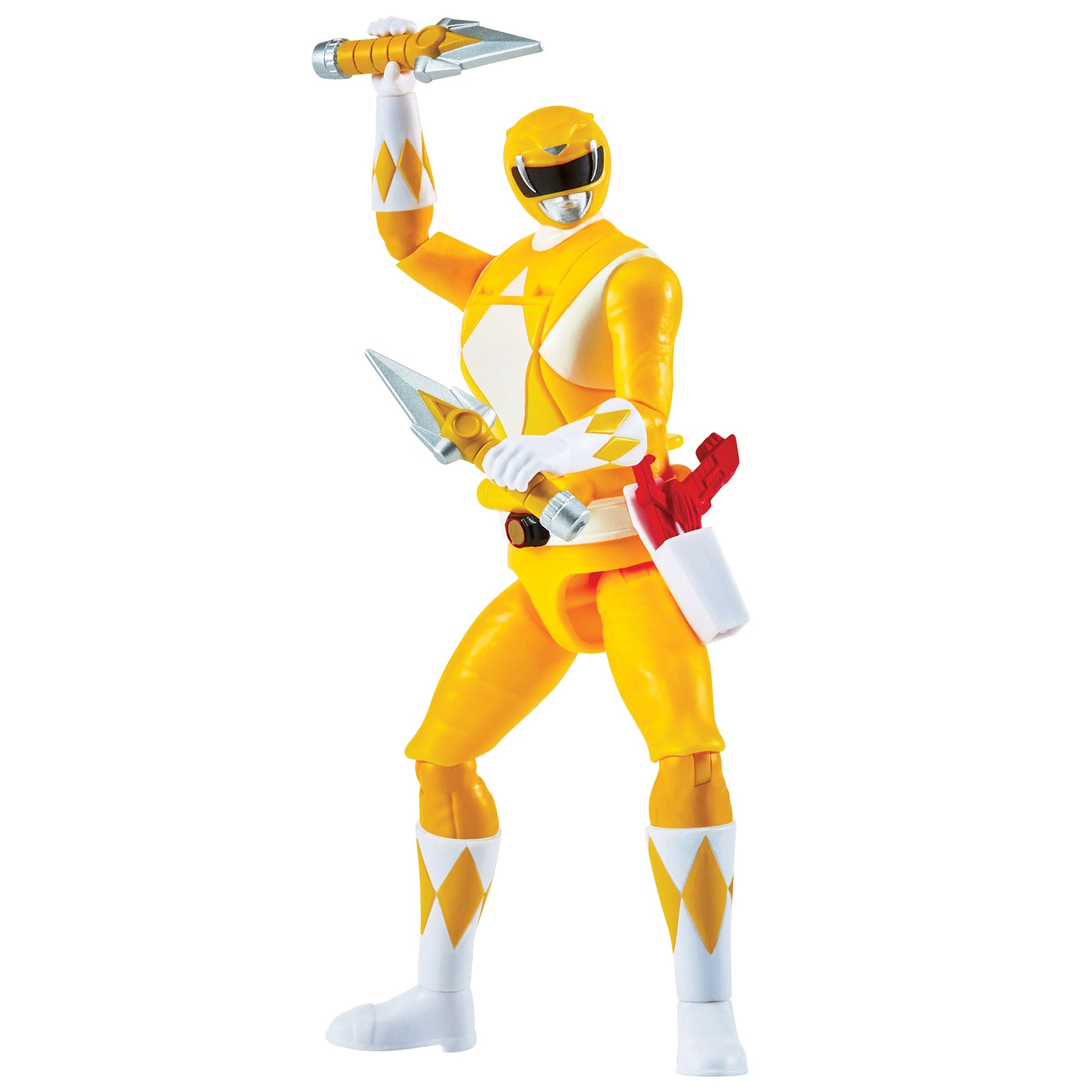 Mighty Morphin Power Rangers Auto-Morphin Figures - Yellow Ranger - Toyworld Australia
