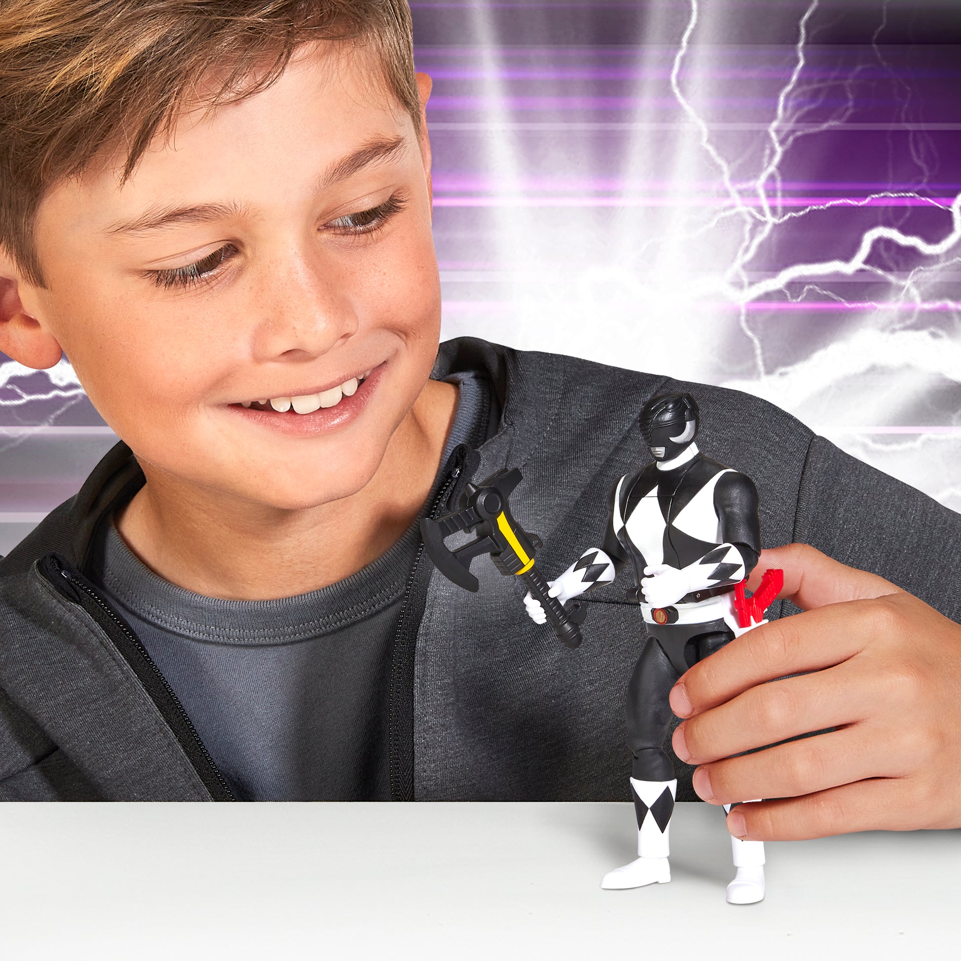 Mighty Morphin Power Rangers Auto-Morphin Figures - Black Ranger - Toyworld Australia