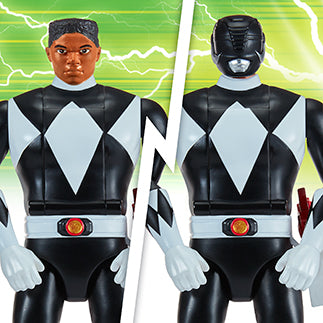 Mighty Morphin Power Rangers Auto-Morphin Figures - Black Ranger - Toyworld Australia