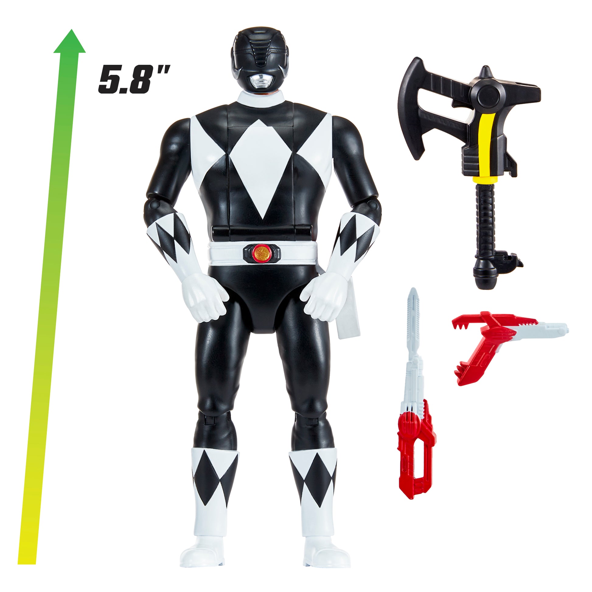 Mighty Morphin Power Rangers Auto-Morphin Figures - Black Ranger - Toyworld Australia