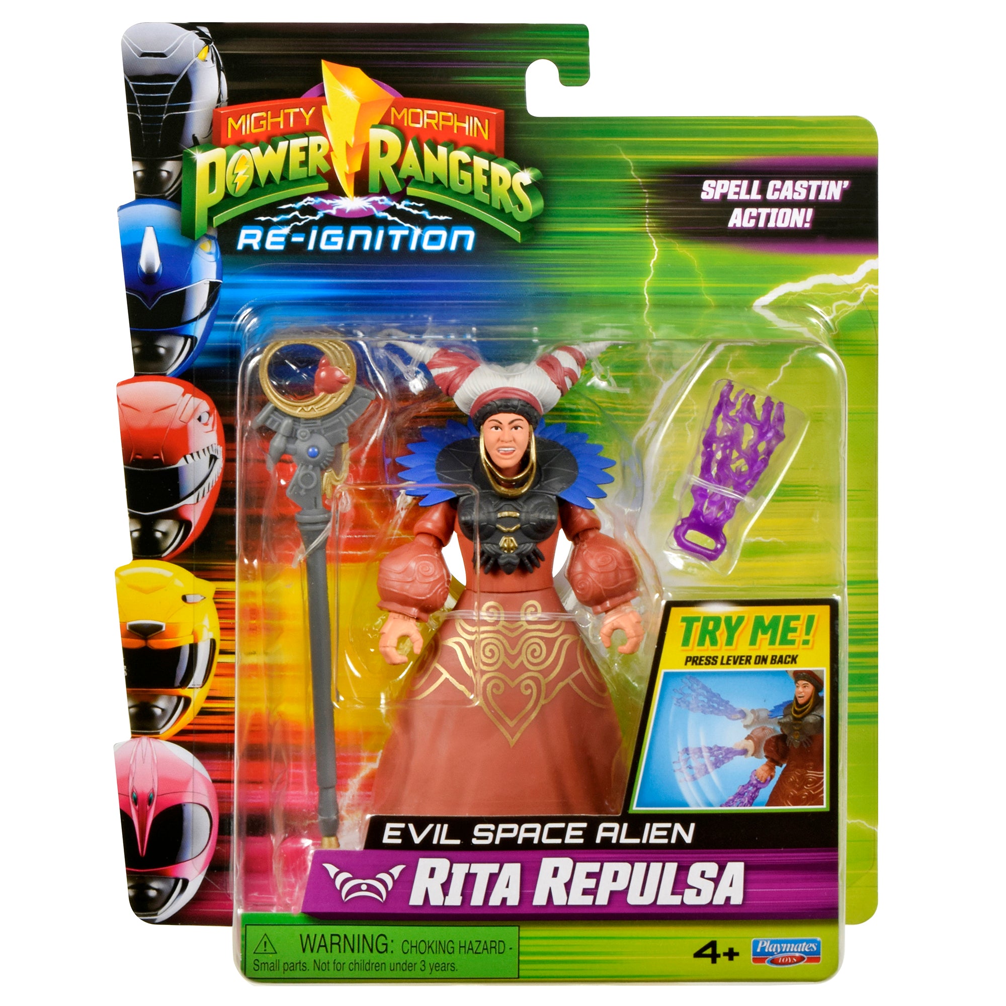 Mighty Morphin Power Rangers Auto-Morphin Figures - Rita Repulsa