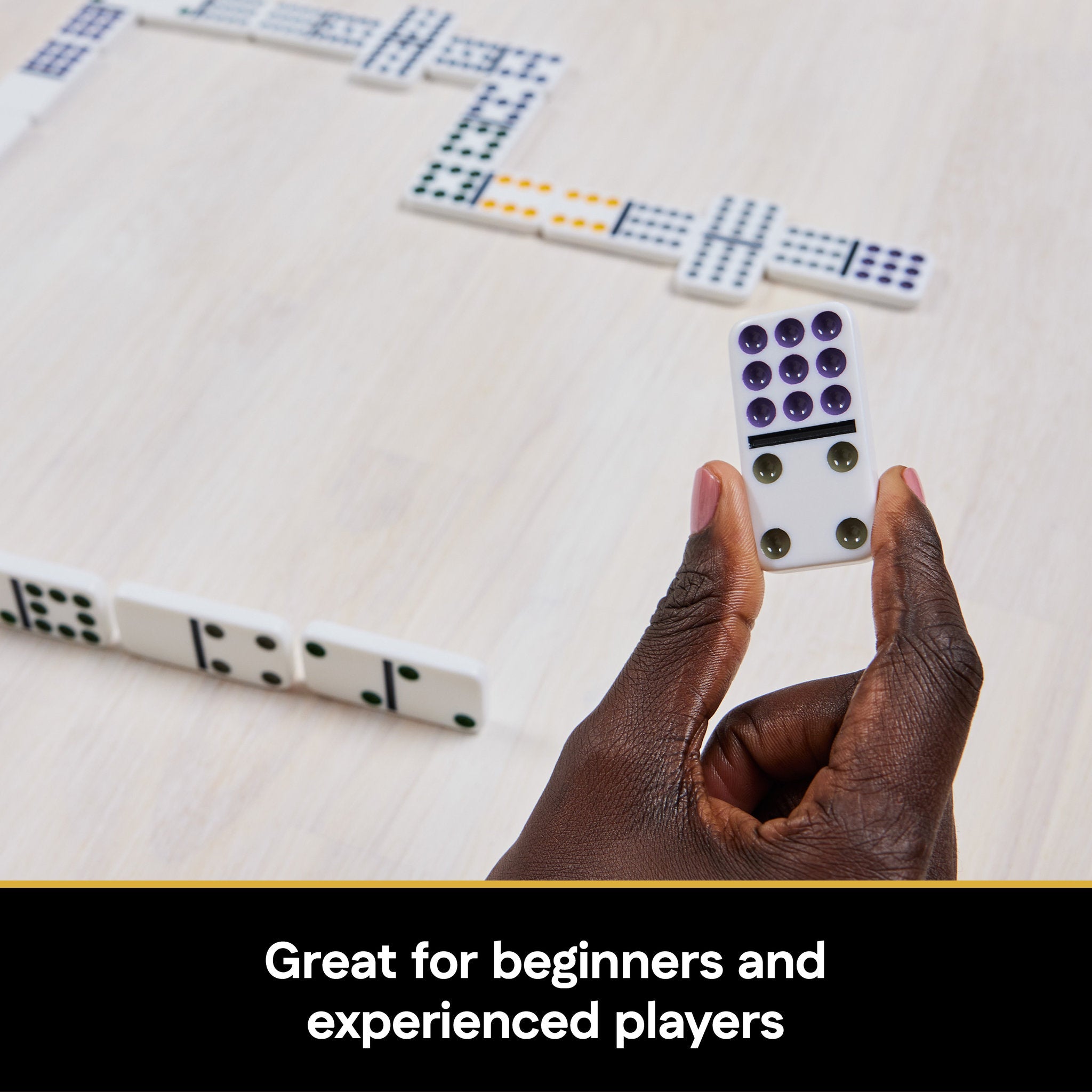 Cardinal Classic Double Twelve Coloured Dominoes With Mexican Train Tin