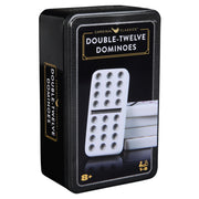 Cardinal Classic Double Twelve Coloured Dominoes With Mexican Train Tin