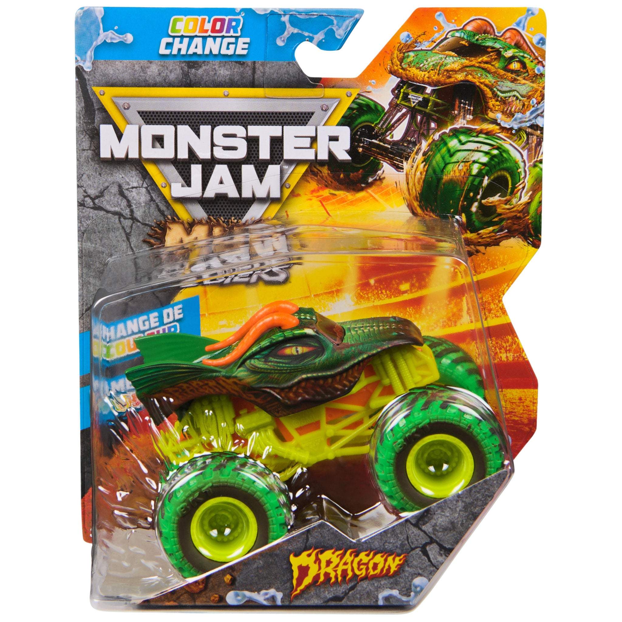 Monster Jam 1:64 Mud Blasters Colour Change - Dragon